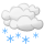 Snow, precipitation level: 2.1 mm