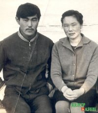 Chaizu's parents - Suvan-ool Sendizhapovich and Alexandra Khovalygovna. Village Eilig-Khem, early 70's.